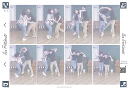 Le mouvement de ta vidéo est décomposé en 8 images que tu peux imprimer sur ta propre planche